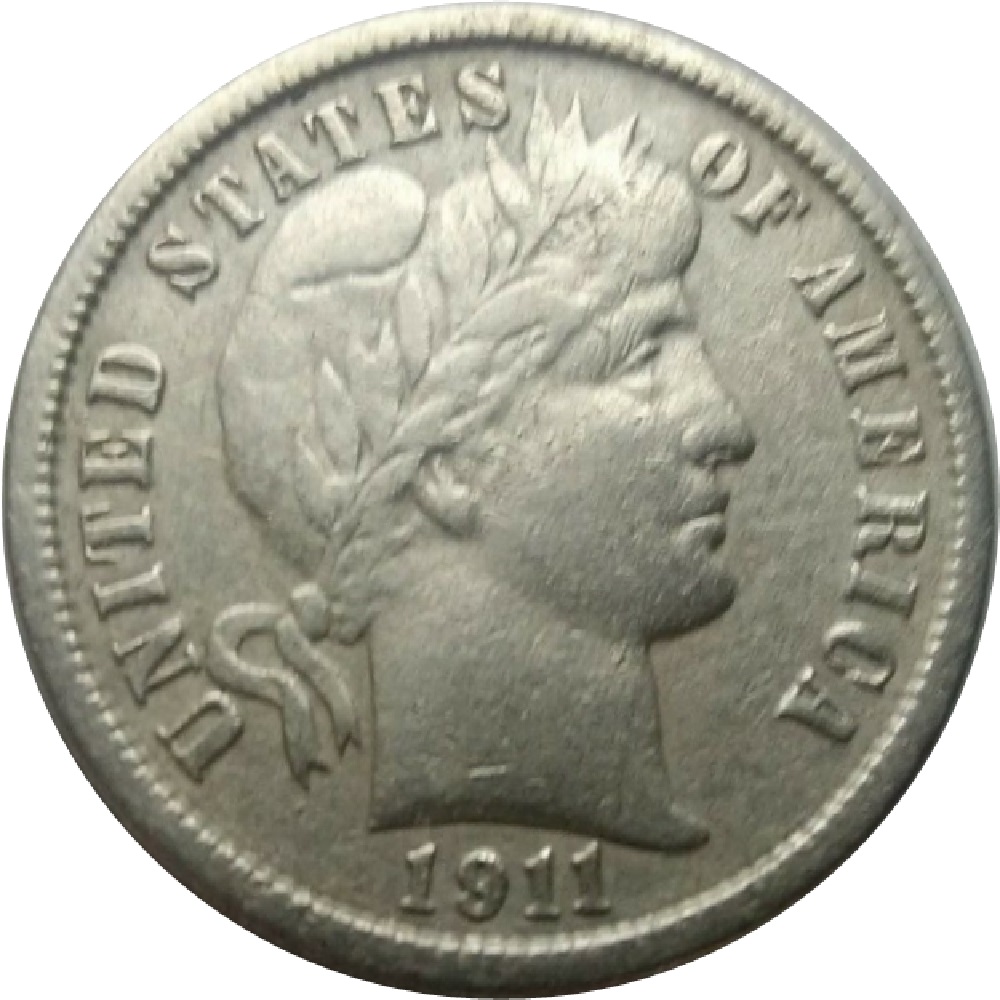 1911-D-10c-Barber-Dime